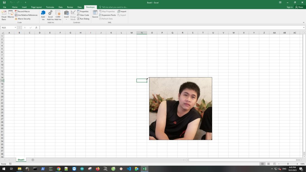 Chèn ảnh vào ghi chú trong microsoft excel